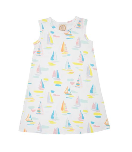 Sleeveless Polly Play Dress | Sandyport Sailboat