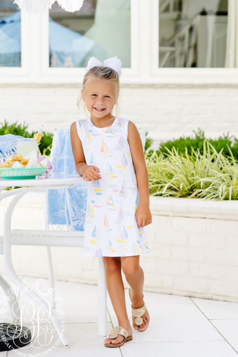 Sleeveless Polly Play Dress | Sandyport Sailboat