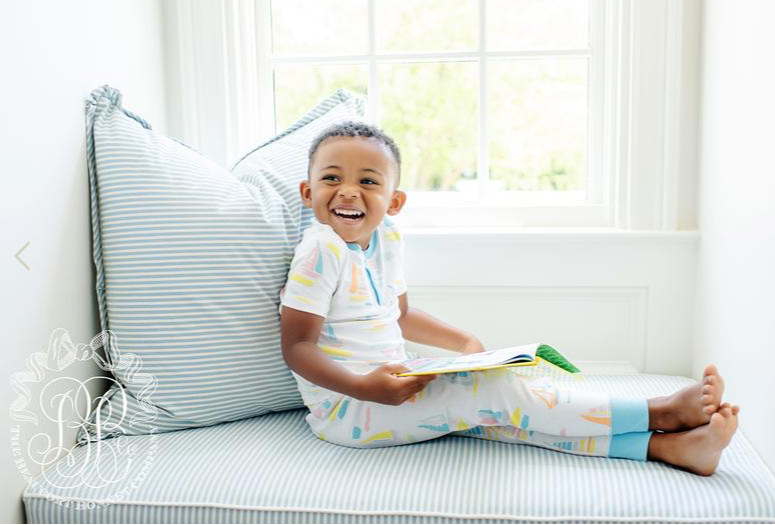 Sutton's Short Sleeve Set | Sandyport Sailboat | Brookline Blue