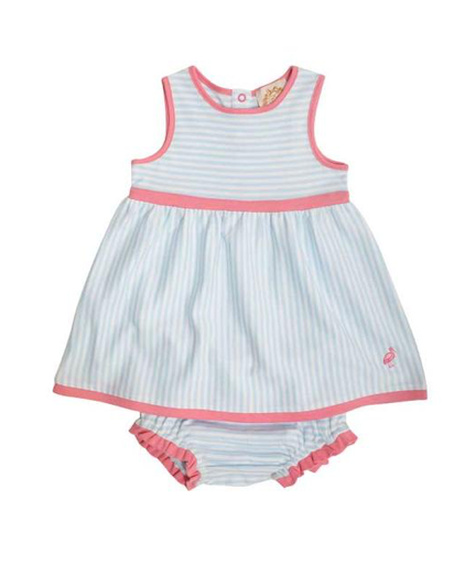 Eliza's Little Set | Buckhead Blue Stripe | Hamptons Hot Pink