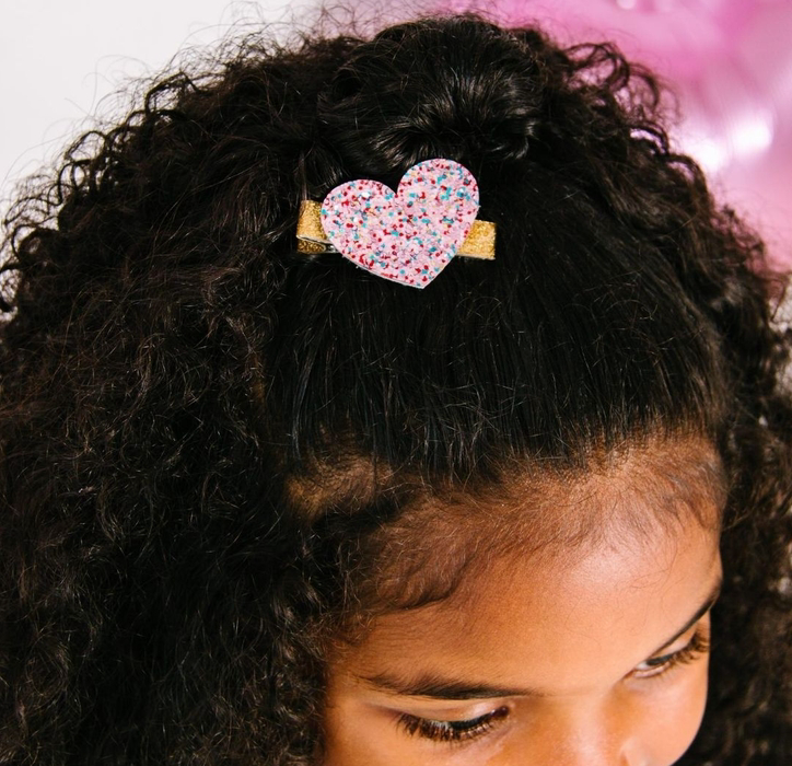 Confetti Heart Clip