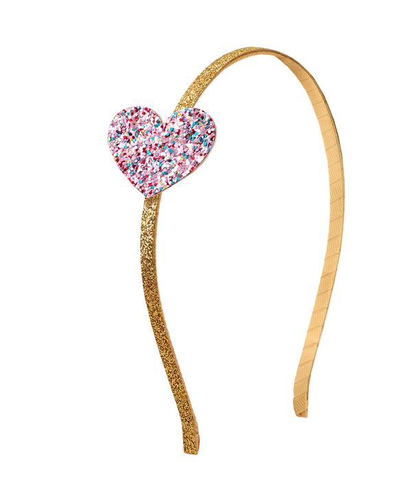 Confetti Heart Hard Headband