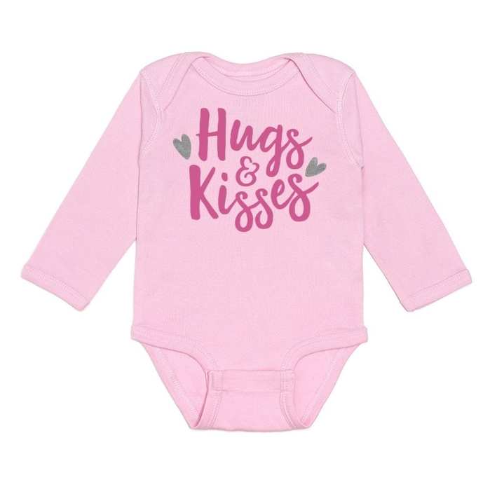 Hugs and Kisses Long Sleeve Bodysuit