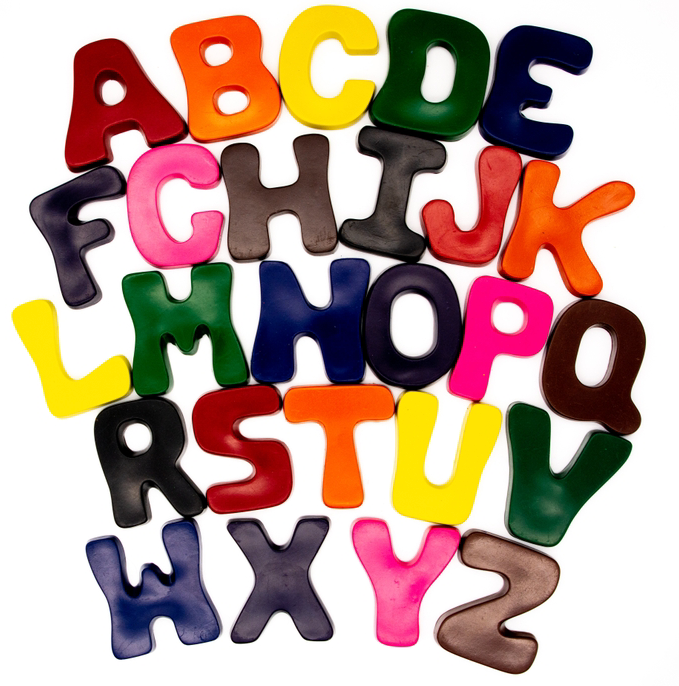 Alphabet Letters Crayon Set