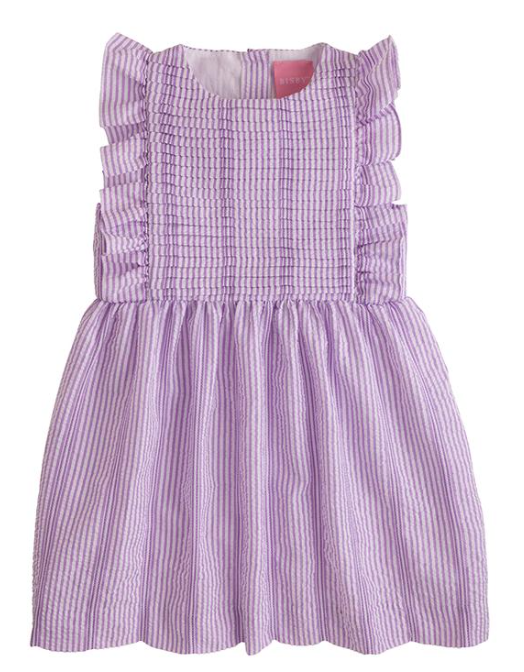 Saratoga Dress | Fancy Purple Seersucker