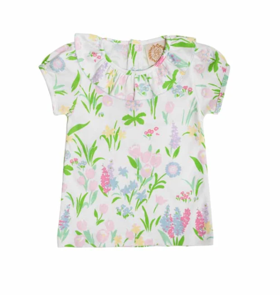 Ramona Ruffle Collar Shirt | Belvedere Bloom