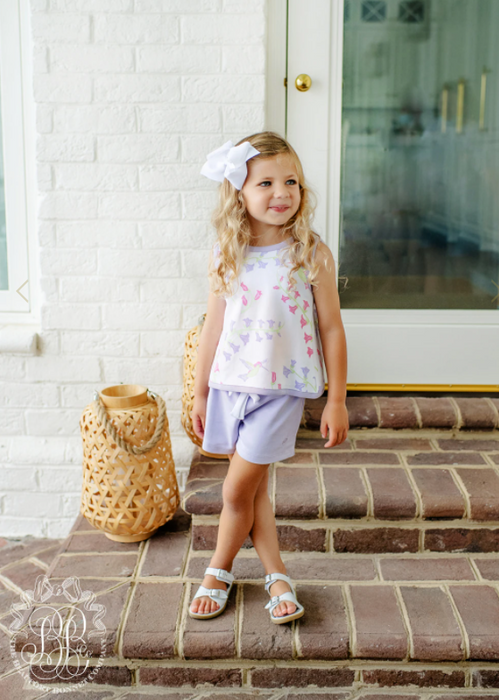 Shipley Shorts with Bow | Lauderdale Lavender