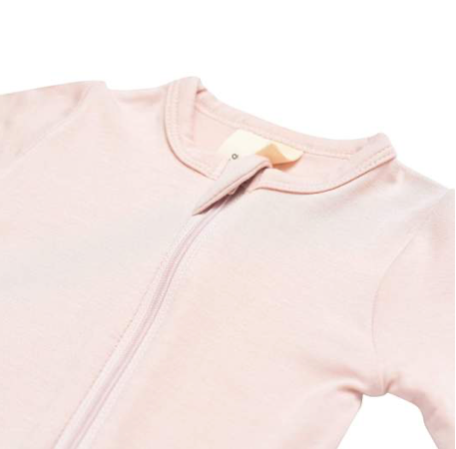 Kyte Zippered Footie | Blush