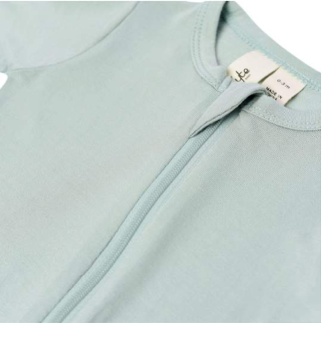 Kyte Zippered Footie | Sage