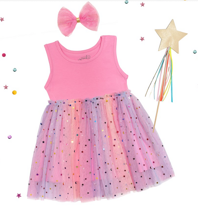 Magical Sleeveless Dress | Pink