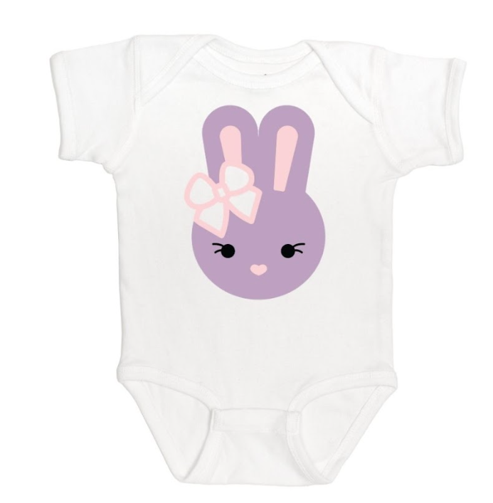 Spring Bunny Short Sleeve Bodysuit