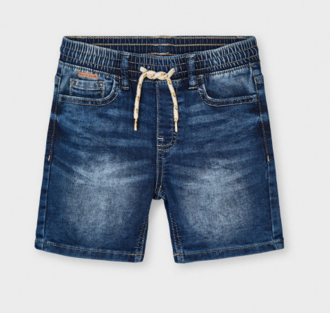 Soft Denim Jogger Shorts | 3227