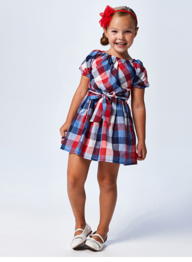Plaid Dress | Red White and Blue | 3948