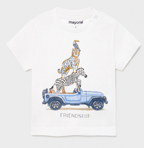 Friendship Short Sleeve T-Shirt | White | 1002