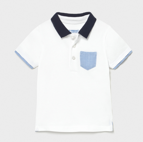 Short Sleeved Polo | White | 1103
