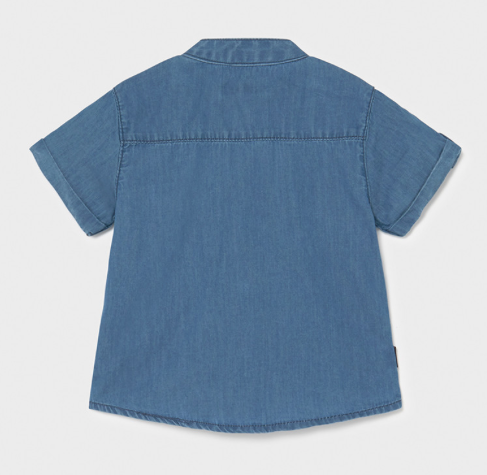 Short Sleeved Denim Shirt | 1116