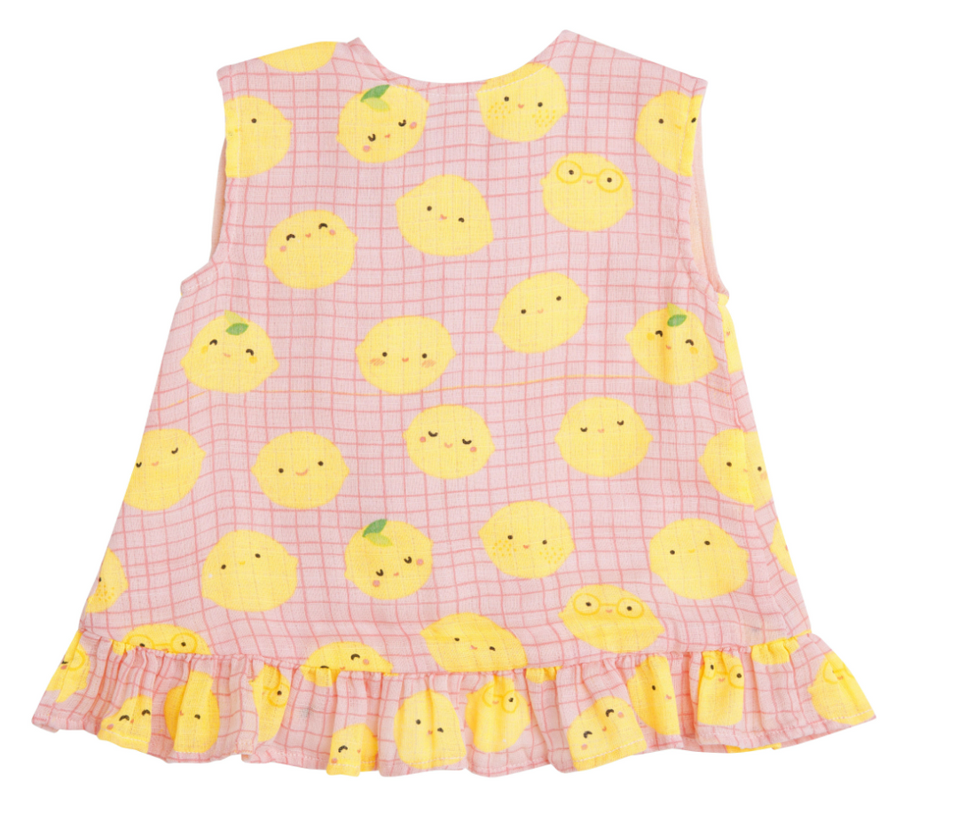 Lemons Ruffle Top and Bloomer Set