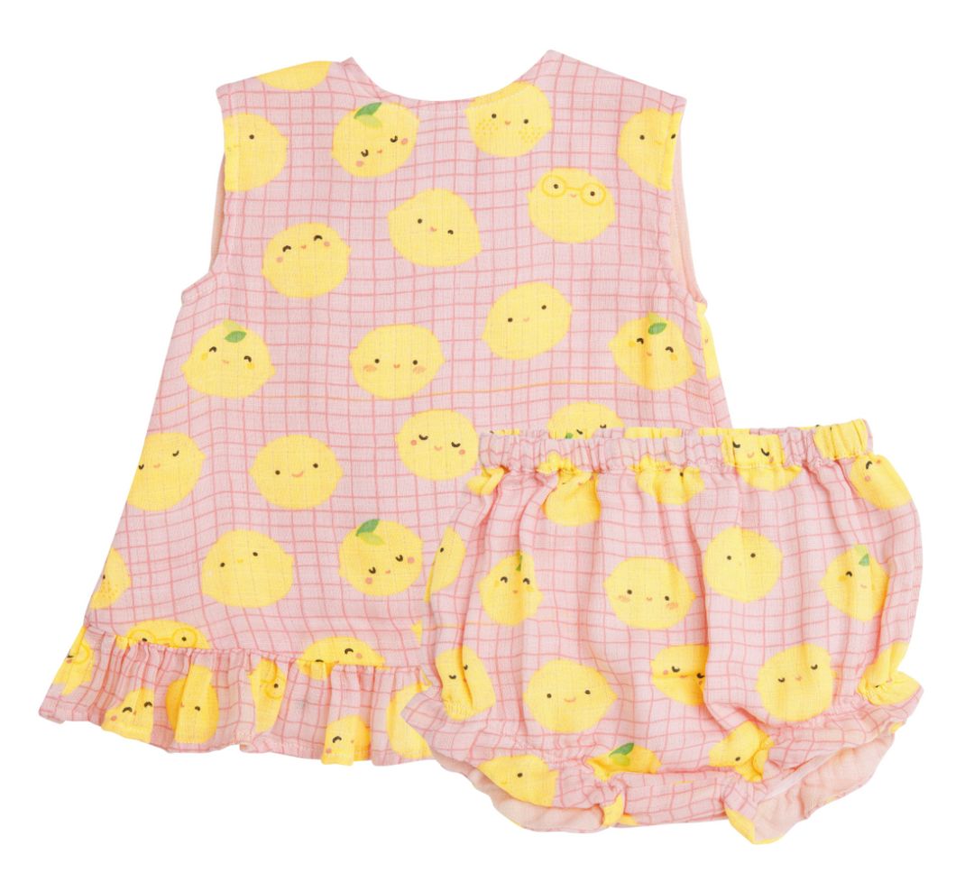 Lemons Ruffle Top and Bloomer Set