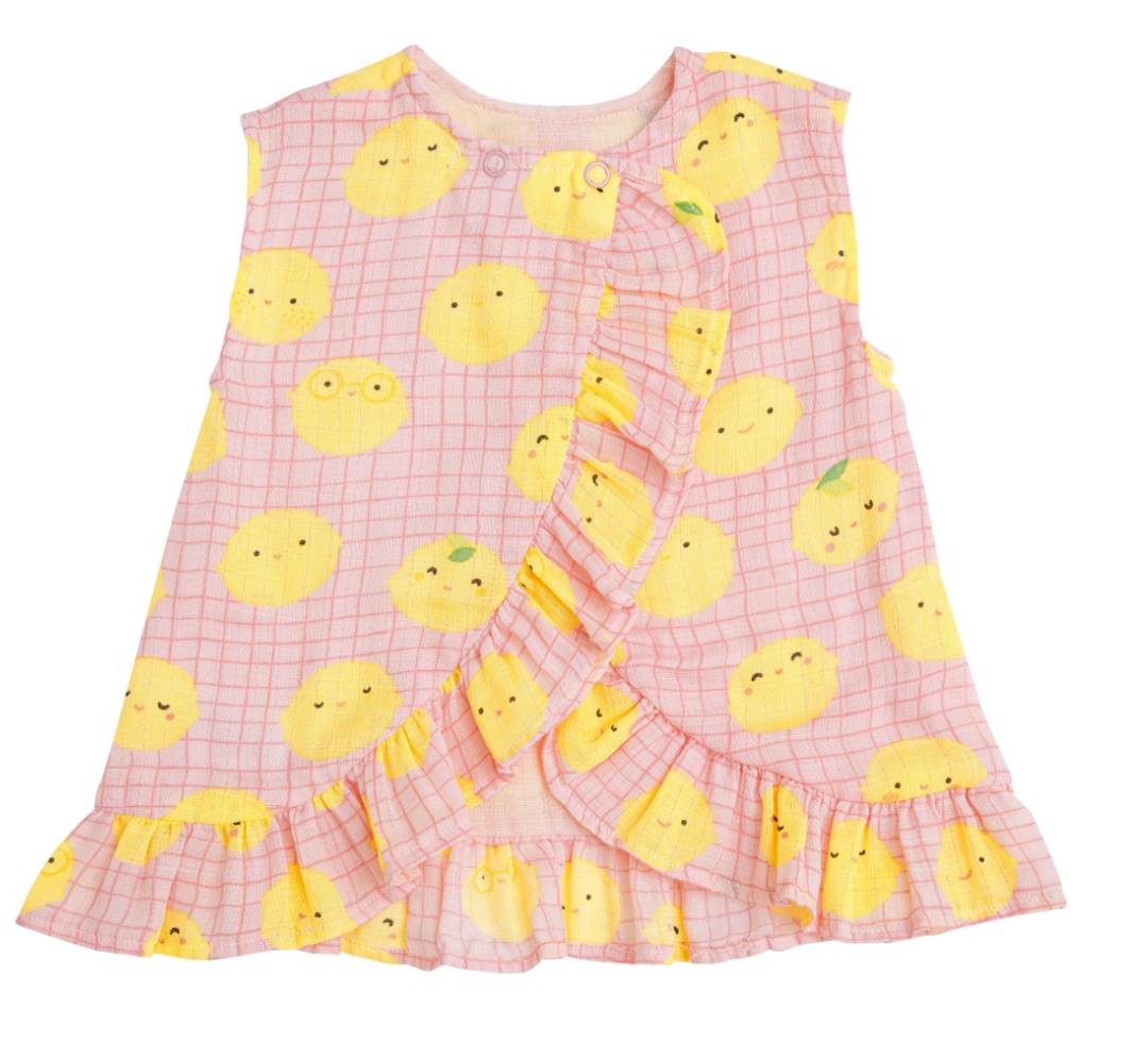 Lemons Ruffle Top and Bloomer Set
