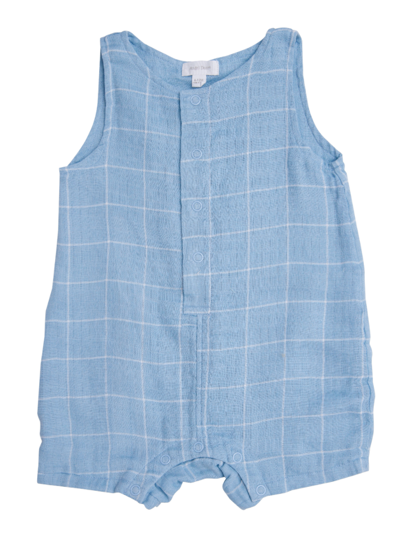 Off the Grid Blue Shortie Romper