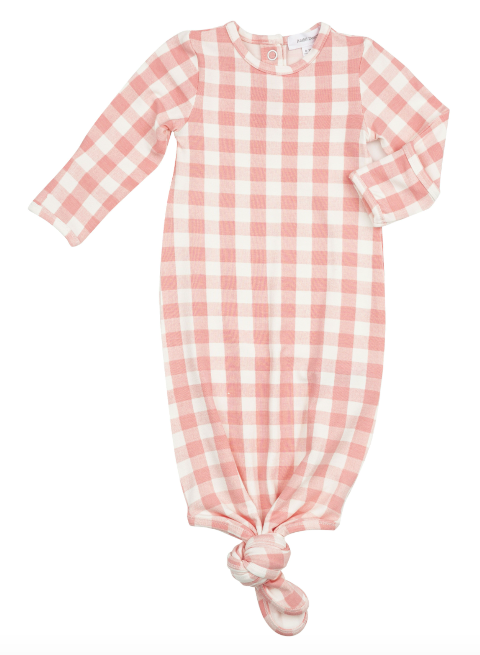 Pink Gingham Knotted Gown