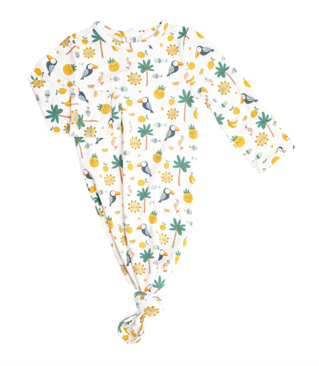 Petite Tropicale Knotted Gown