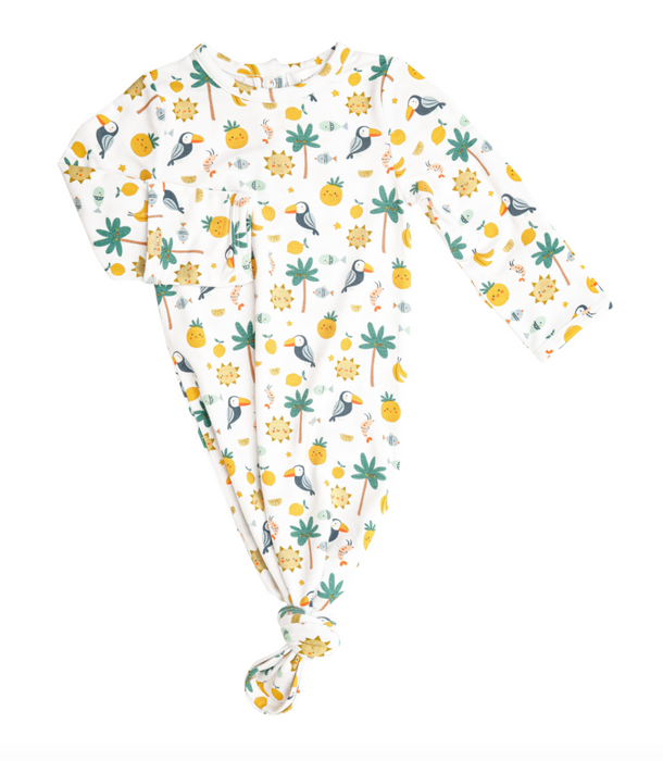 Petite Tropicale Knotted Gown