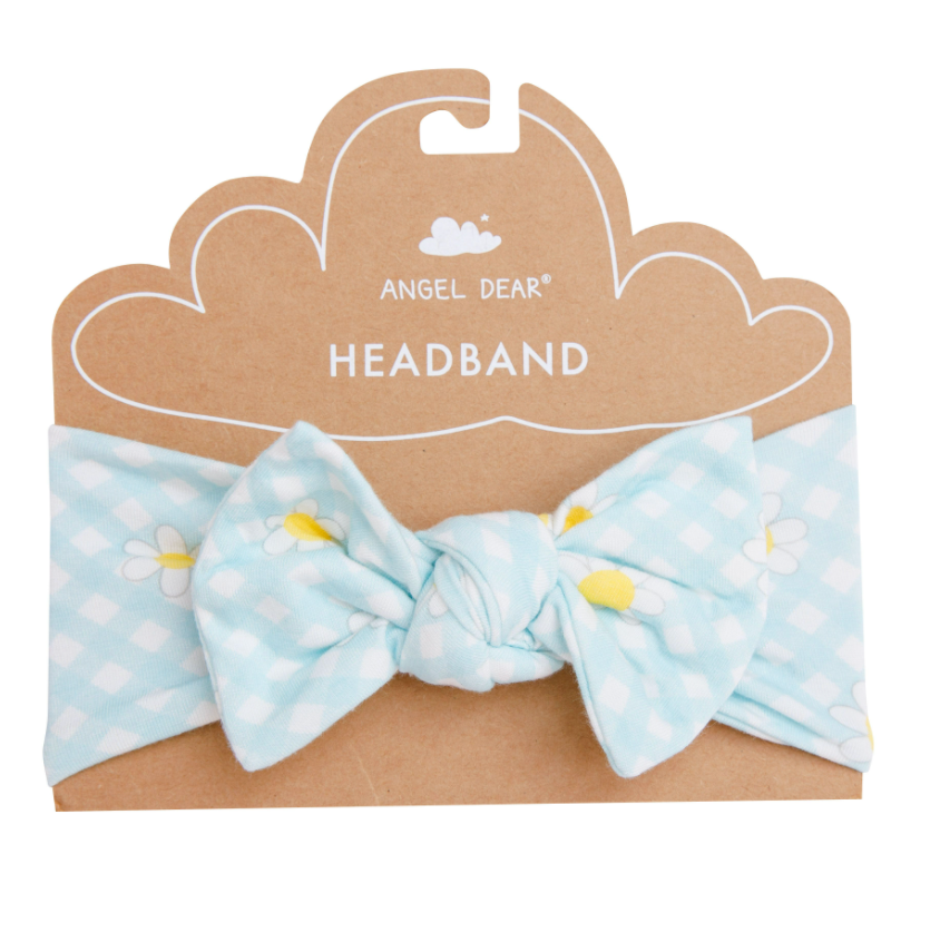 Gingham Daisy Headband