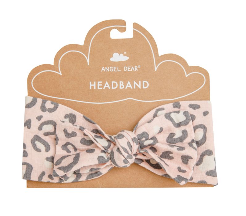 Pink Leopard Headband