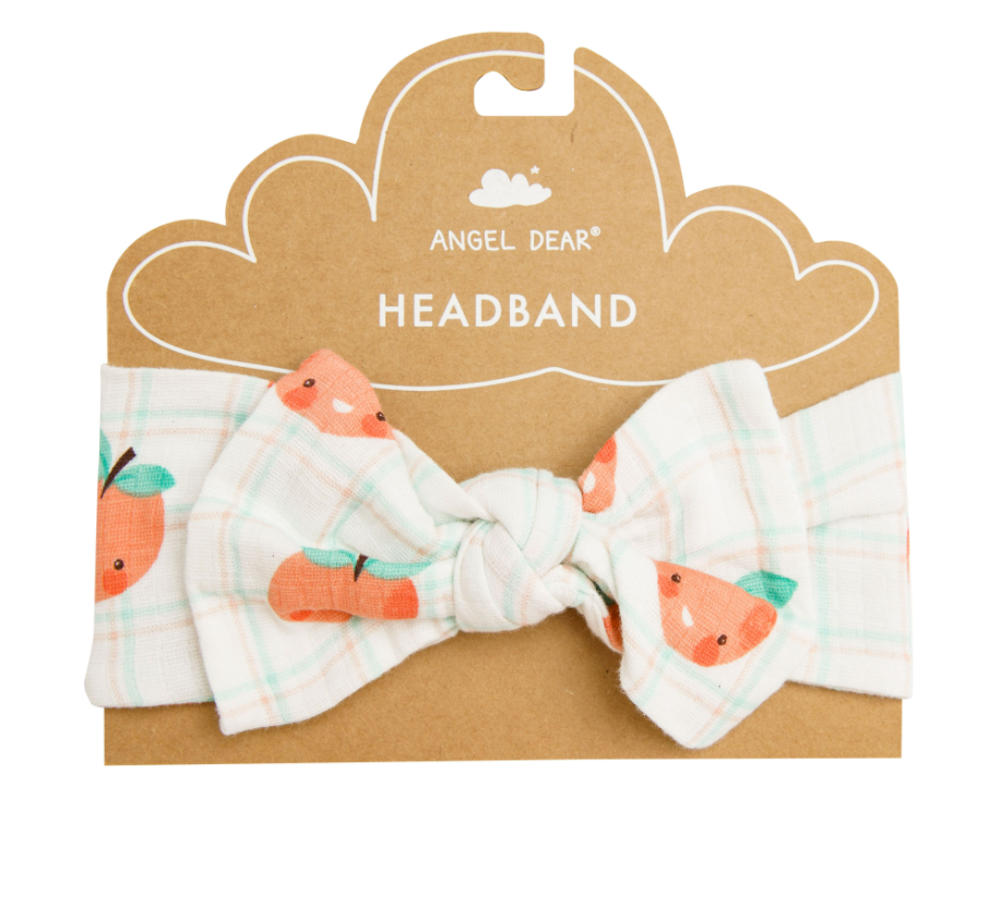 Plaid Peaches Headband