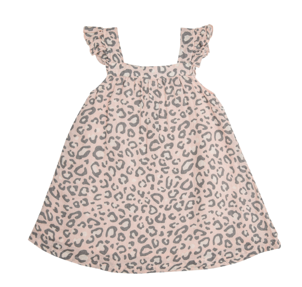 Pink Leopard Sundress and Bloomer Set