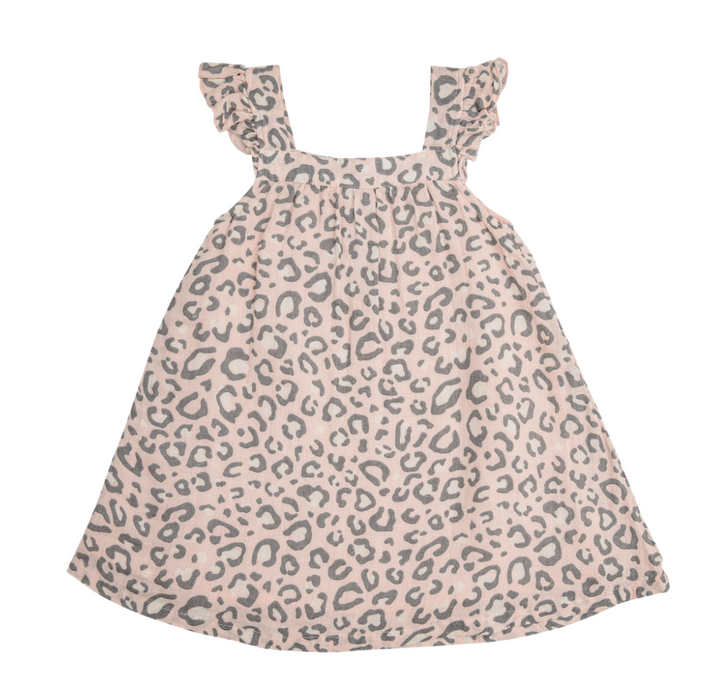 Pink Leopard Sundress and Bloomer Set