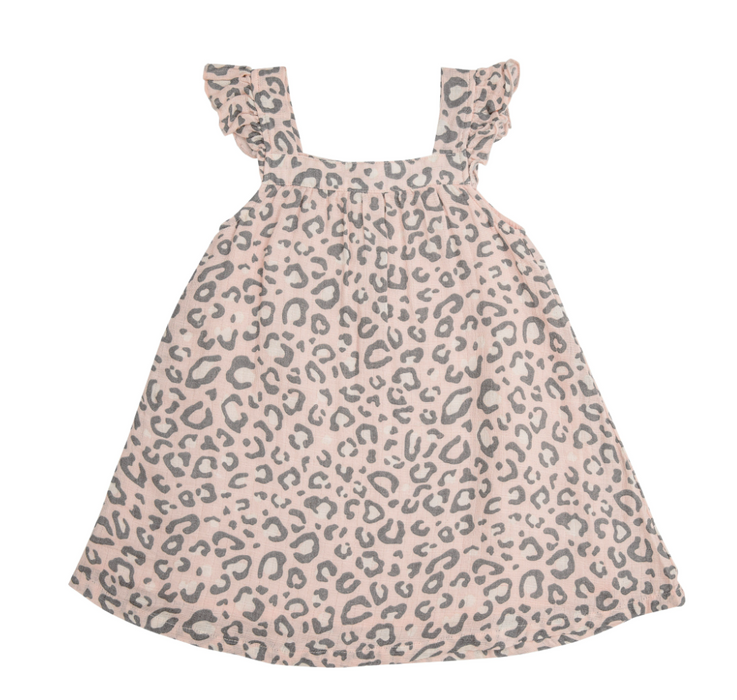 Pink Leopard Sundress and Bloomer Set