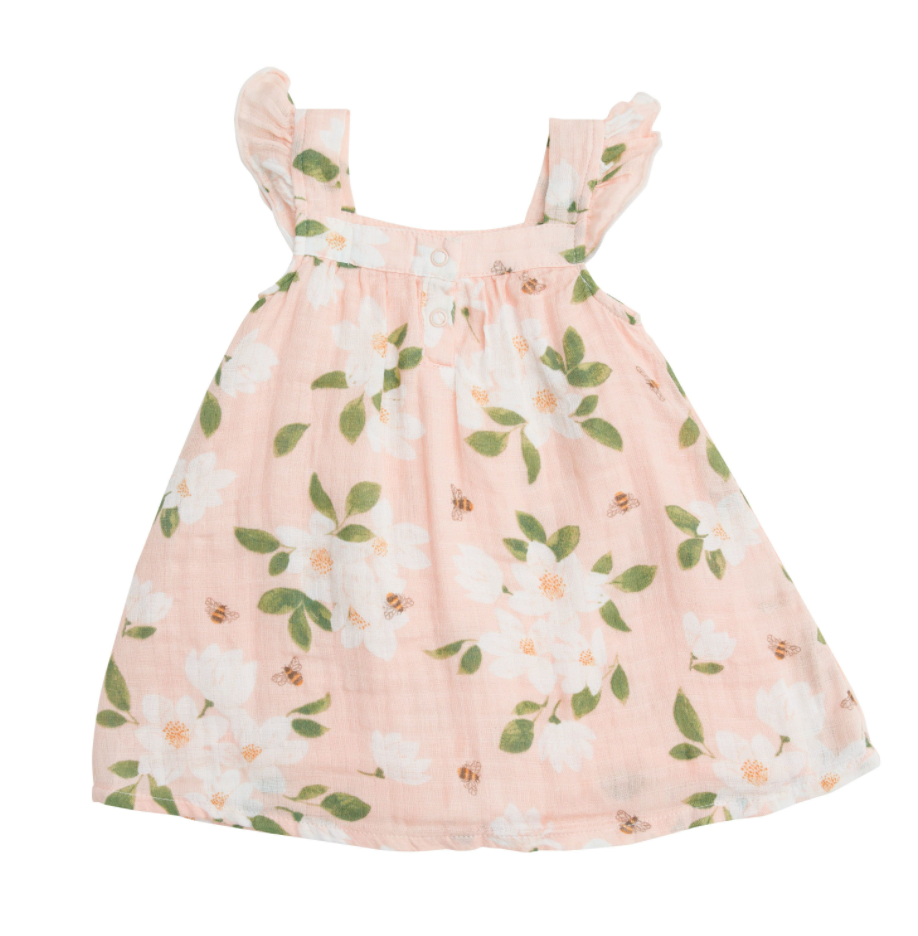 Pink Magnolia Sundress and Bloomer Set