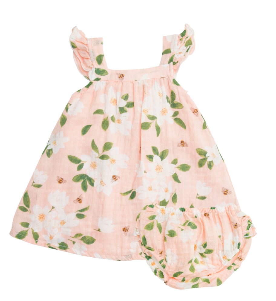 Pink Magnolia Sundress and Bloomer Set