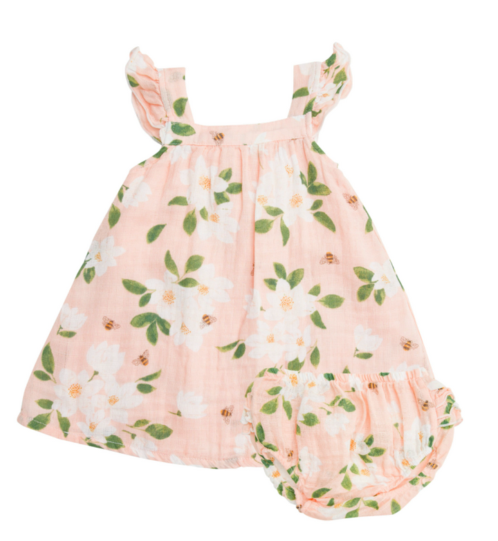 Pink Magnolia Sundress and Bloomer Set