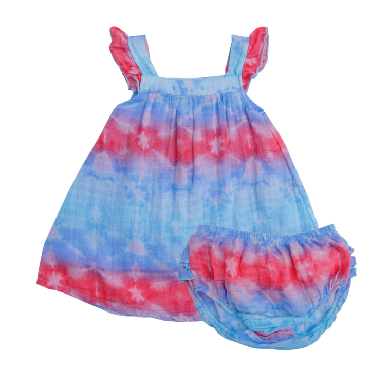 Shibori Sundress and Bloomer Set