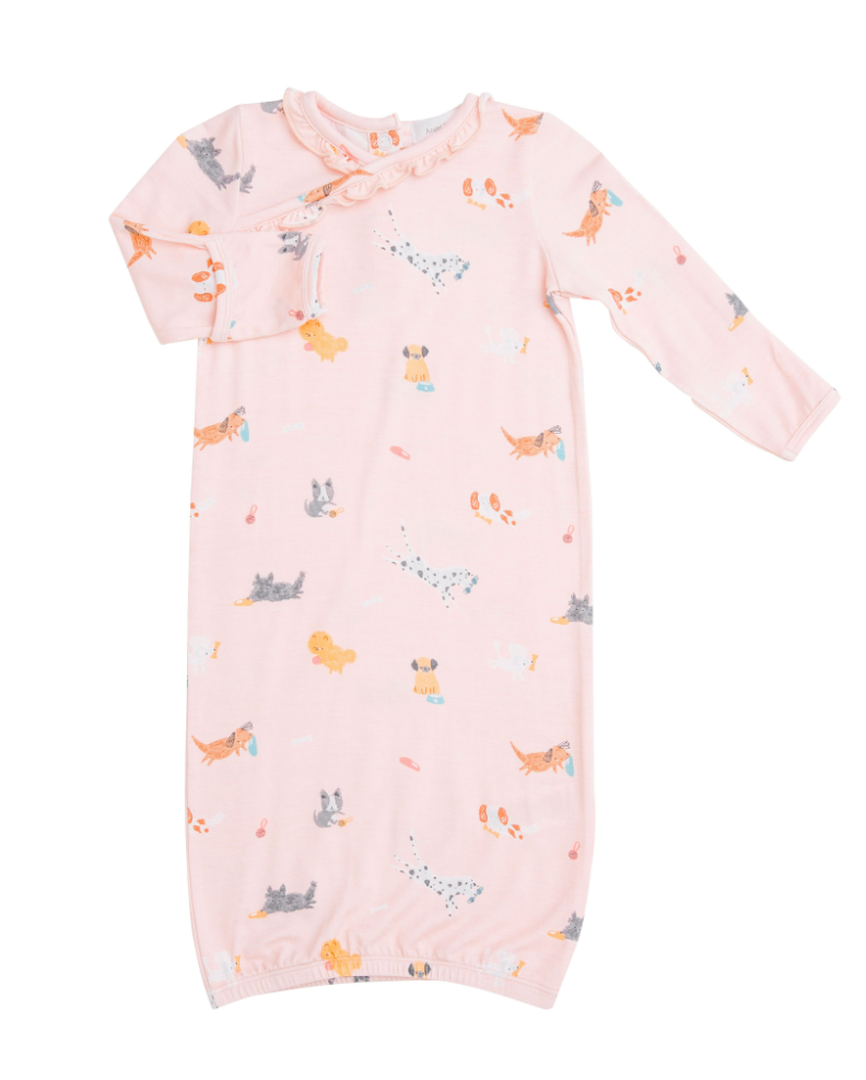 Pink Puppy Play Kimono Gown