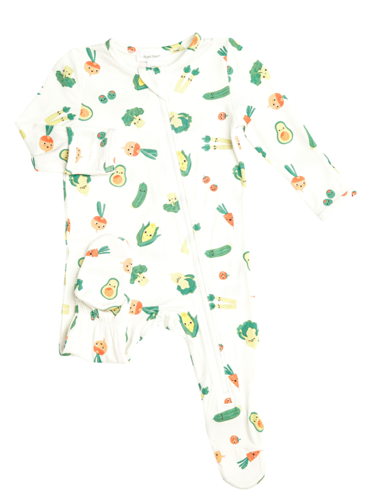 Healthy Greens Zipper Footie