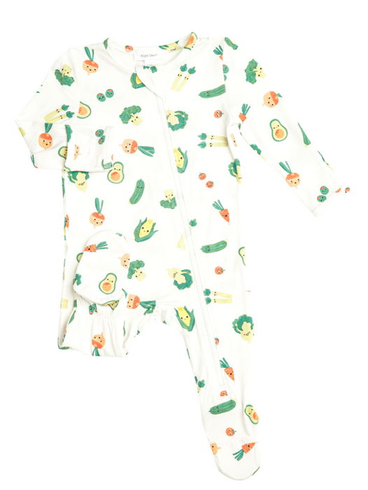 Healthy Greens Zipper Footie