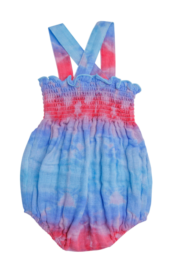 Shibori Smocked Sunsuit