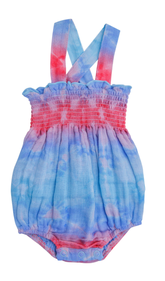 Shibori Smocked Sunsuit