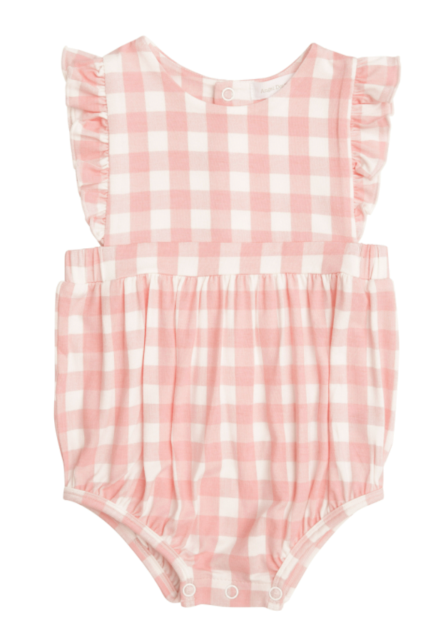 Pink Gingham Sunsuit
