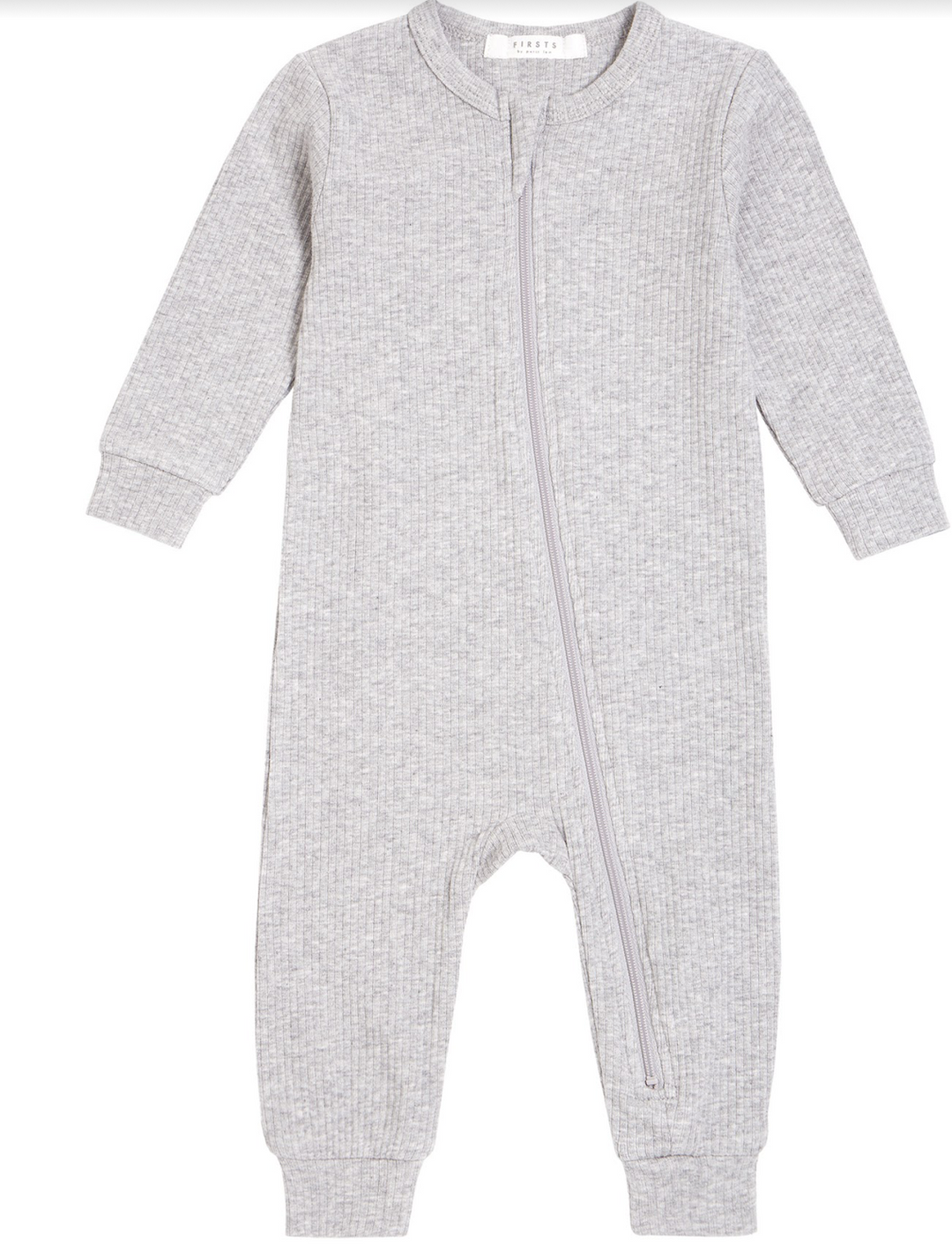 Heather Gray Ribbed Playsuit