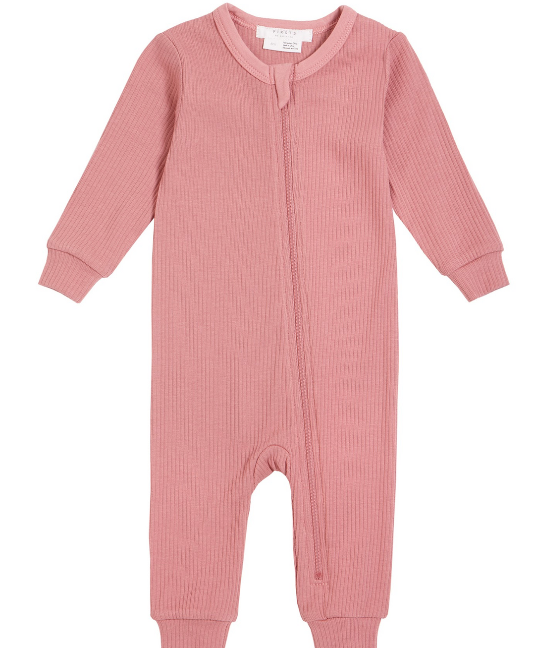 Pink Ribbed Playsuit