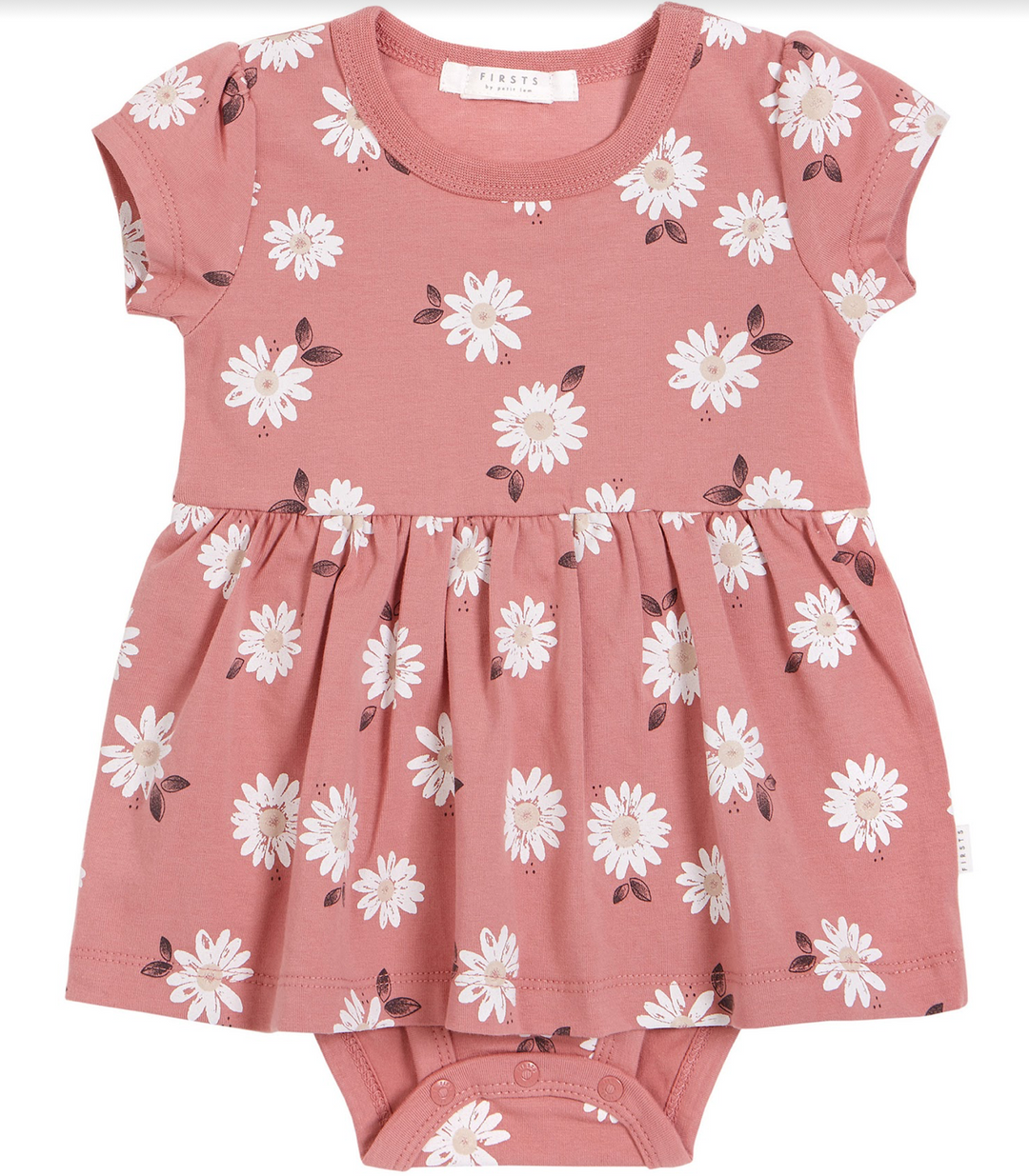 Pink Skirted Floral Romper