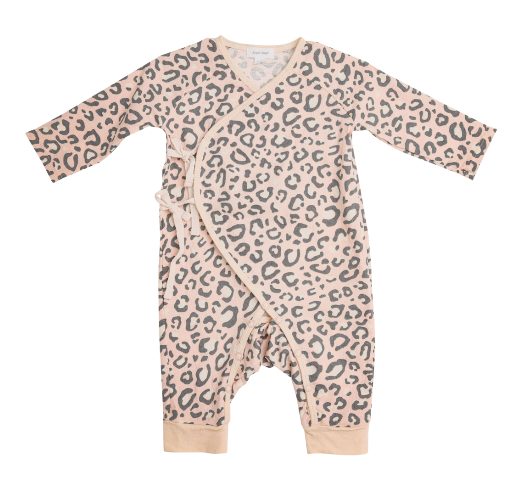 Pink Leopard Wrap Coverall