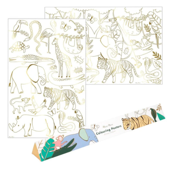 Jungle Coloring Poster