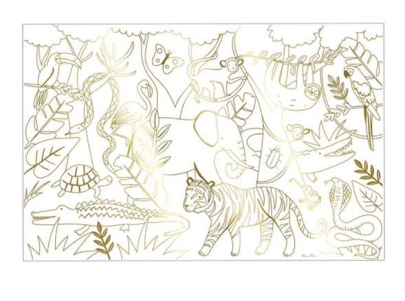 Jungle Coloring Poster