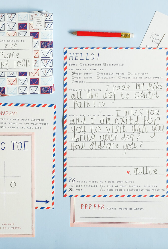 Grandparent/Child Pen Pal Kit